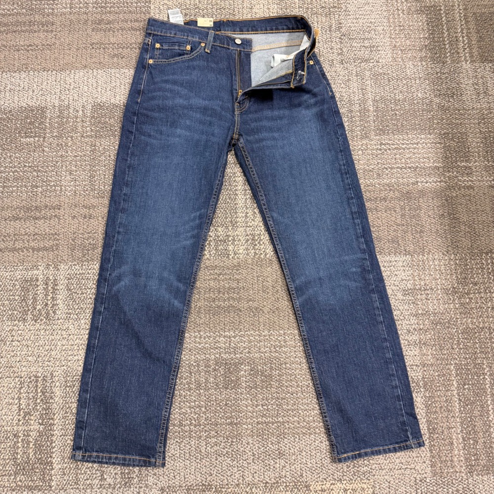 Levi 505 Regular Jeans Mens 32x32 Dark Wash Straight Leg Eco Ease Denim